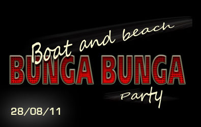 Bunga bunga Boat and beach party